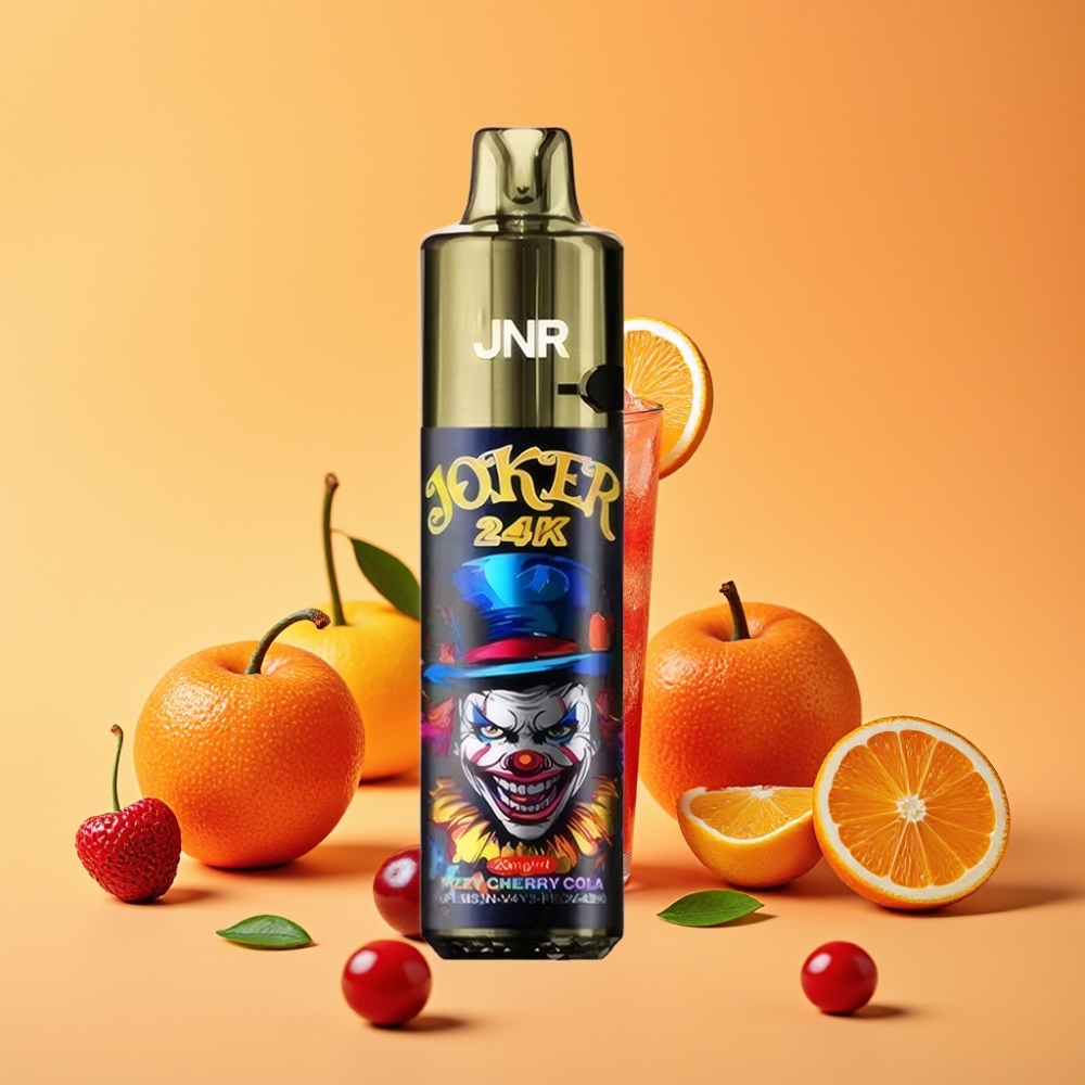 JNR Joker 24K Puffs Disposable Vape Sprudlende Kirsebær Cola med 800mAh Batteri