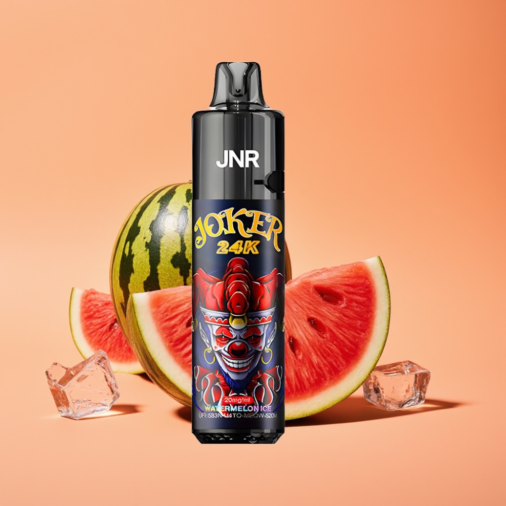 JNR Joker 24K Puffs Engangs Vape Vandmelon Is med 800mAh Batteri