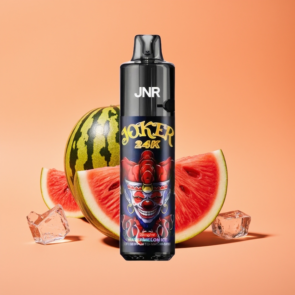 JNR Joker 24K Puffs Engangs Vape Vandmelon Is med 800mAh Batteri
