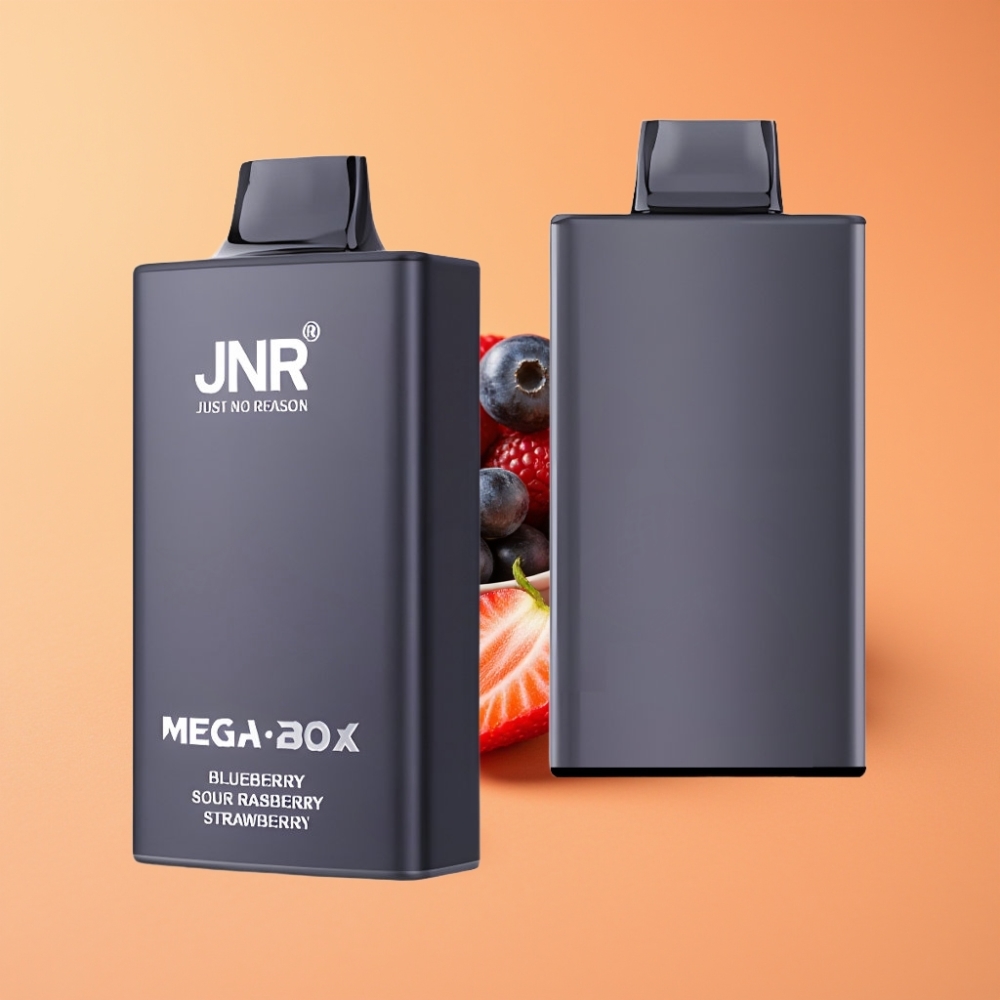 JNR Mega Box 25000 Puffs Disposable Vape Blåbær Sur Hindbær Jordbær med 850mAh Batteri