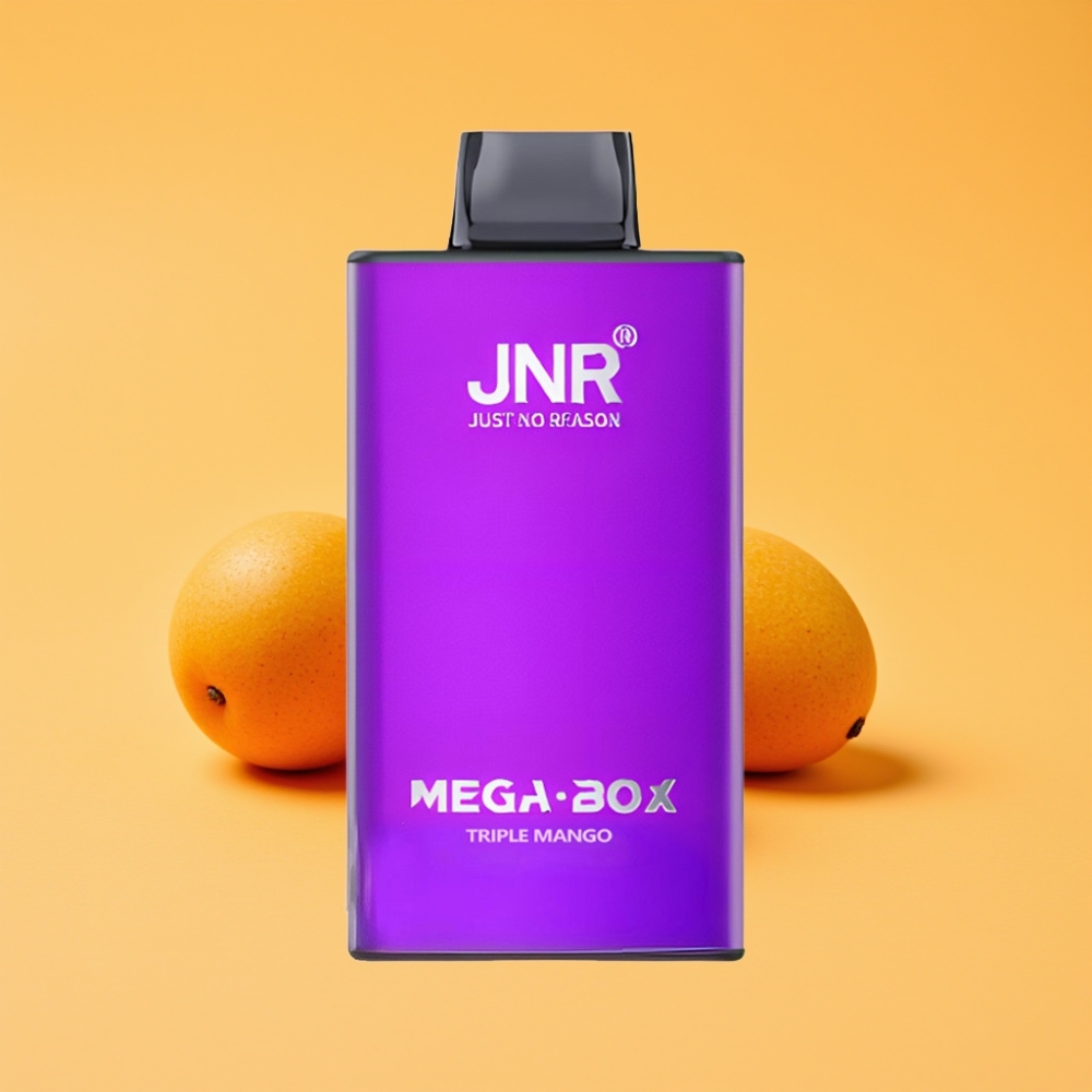 JNR Mega Box 25000 Puffs Disposable Vape Tredobbelt Mango med 850mAh Battery