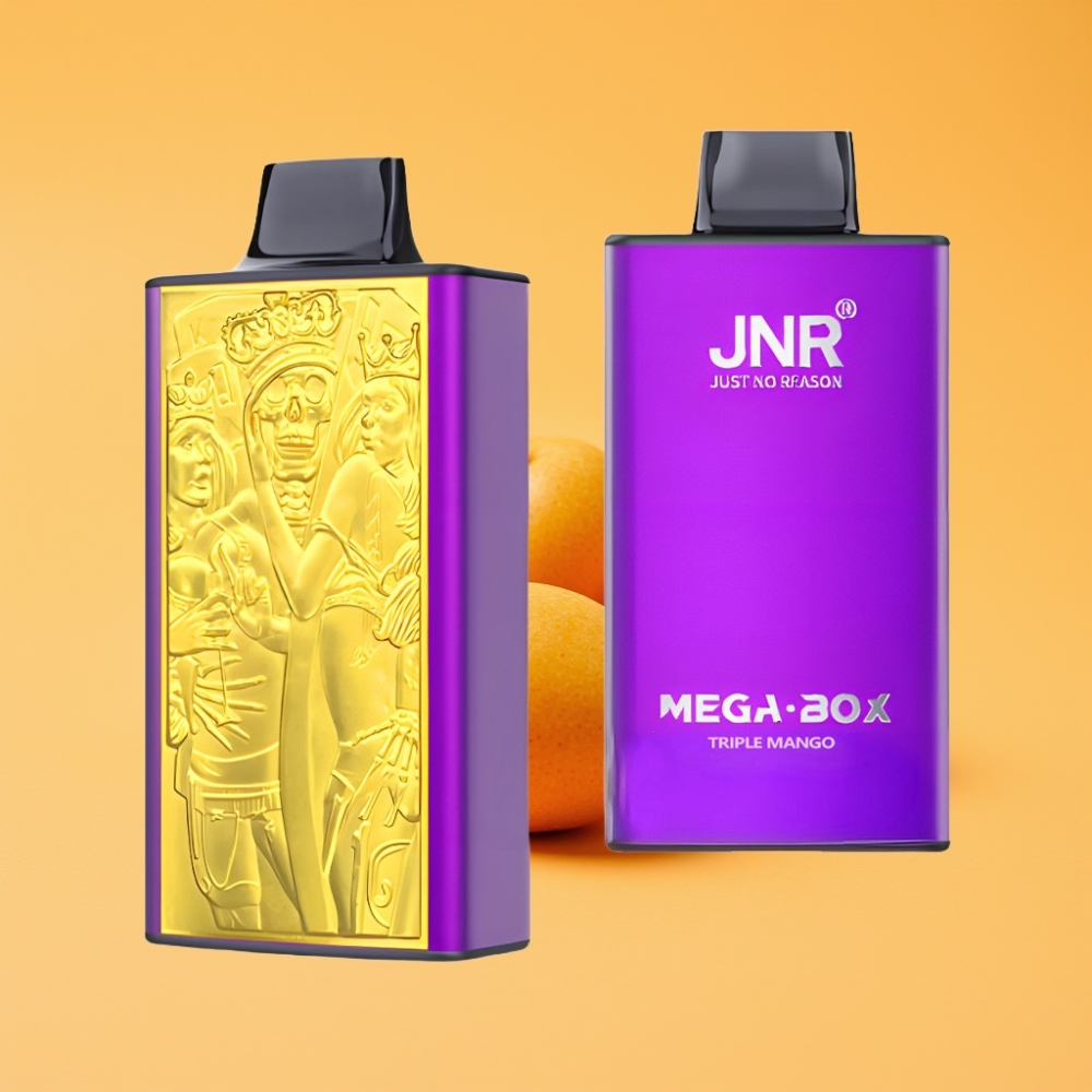 JNR Mega Box 25000 Puffs Disposable Vape Tredobbelt Mango med 850mAh Battery