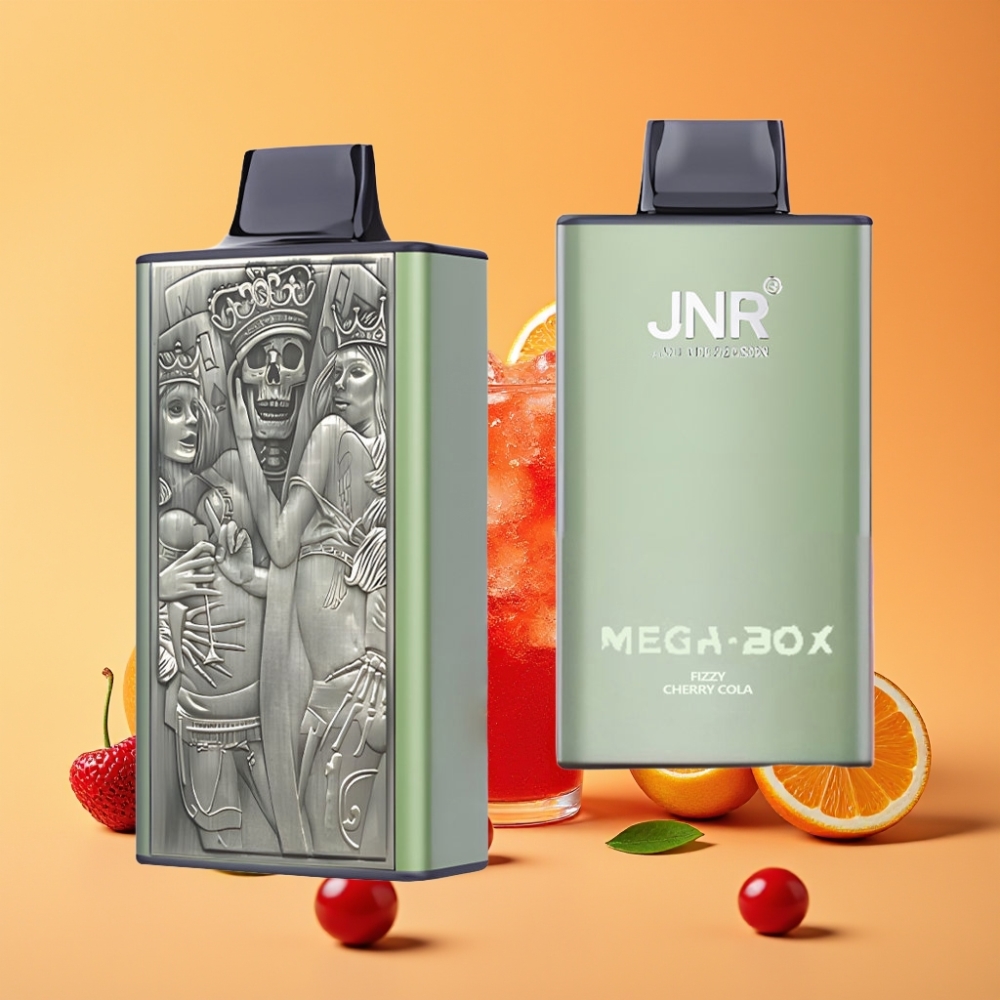 JNR Mega Box 25000 Puffs Engangs Vape Sprudlende Kirsebær Cola 30ml 850mAh