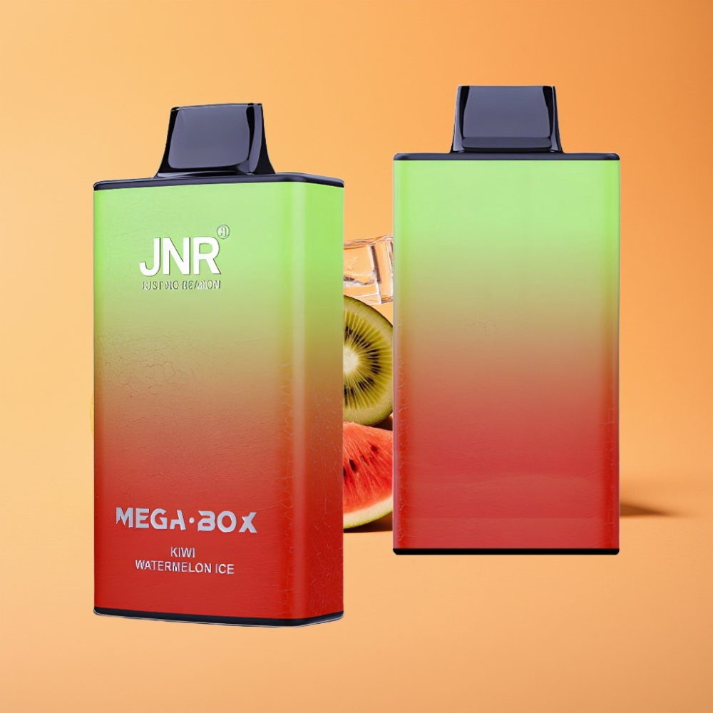 JNR Mega Box 25000 Puffs Engangsvaper Kiwi Vandmelon Is med 850mAh Batteri