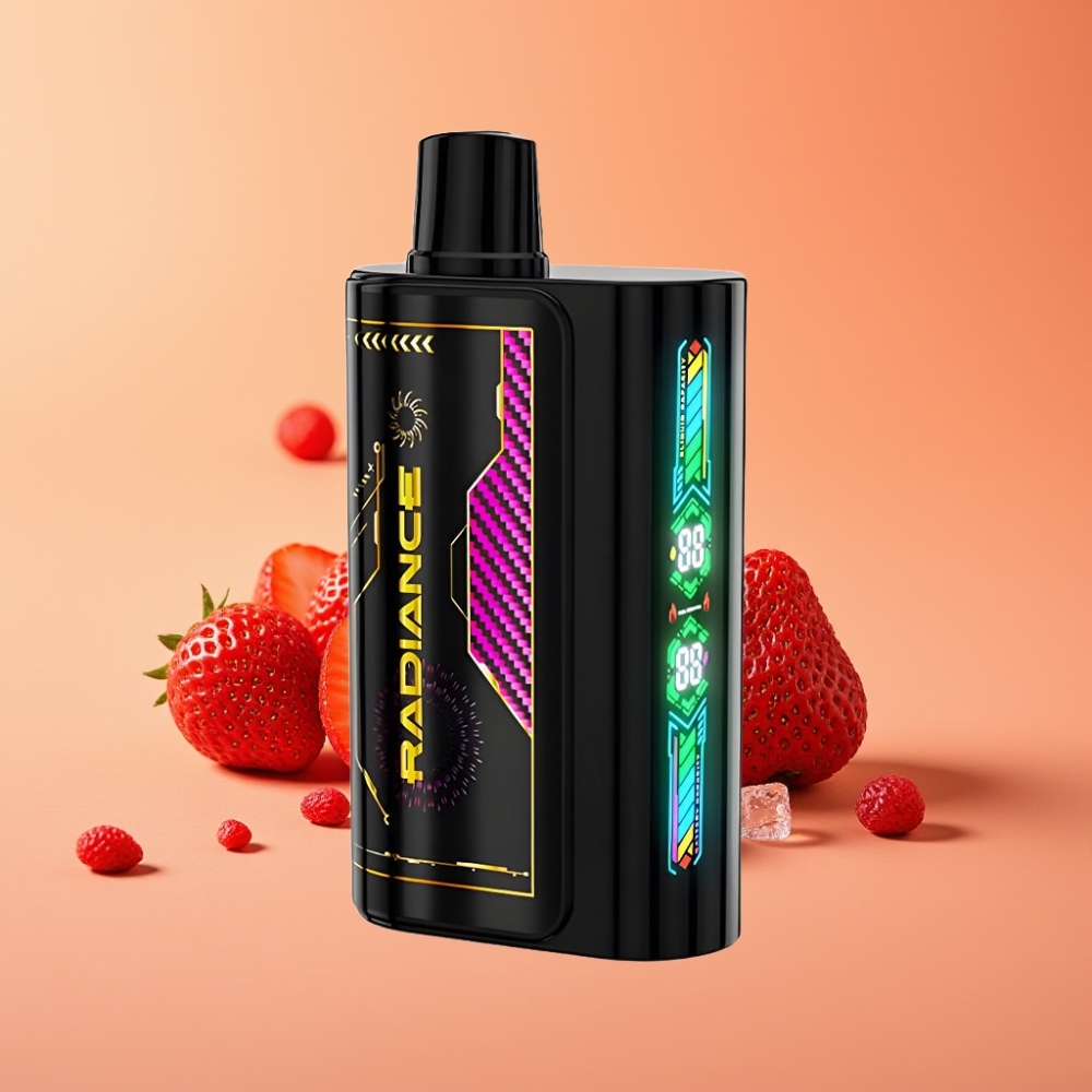 JNR Radiance 31000 Puffs Engangs Vape JORDBÆR IS med Smart Animation Screen