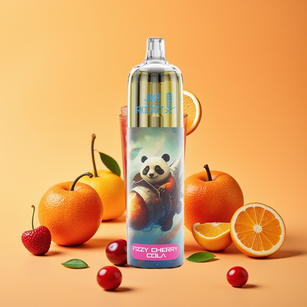 JNR Rocket-X 12400 Puffs Engangs E-damp Frisk Kirsebær Cola med Justerbar Luftflow