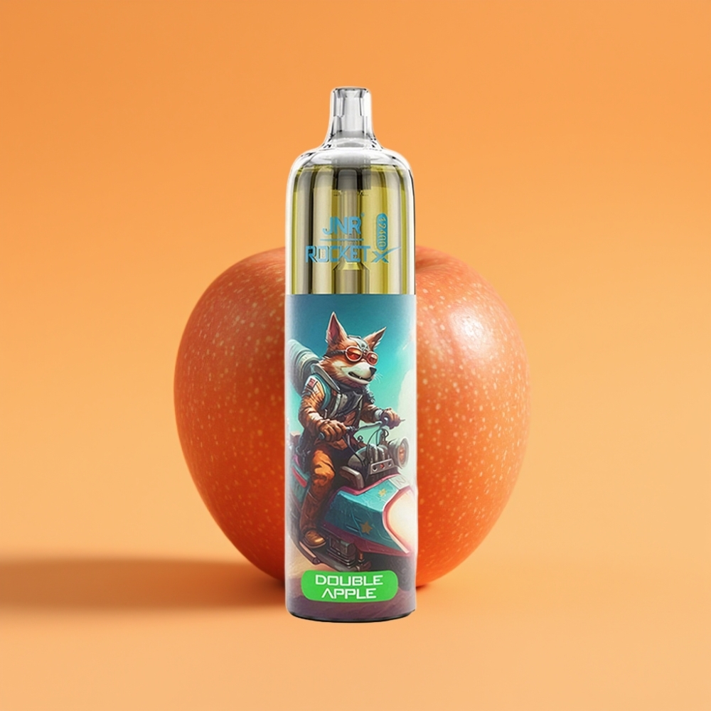 JNR Rocket-X 12400 Puffs Engangs Vape Dobbelt Æble med Justerbar Luftstrøm og Type-C Hurtigopladning