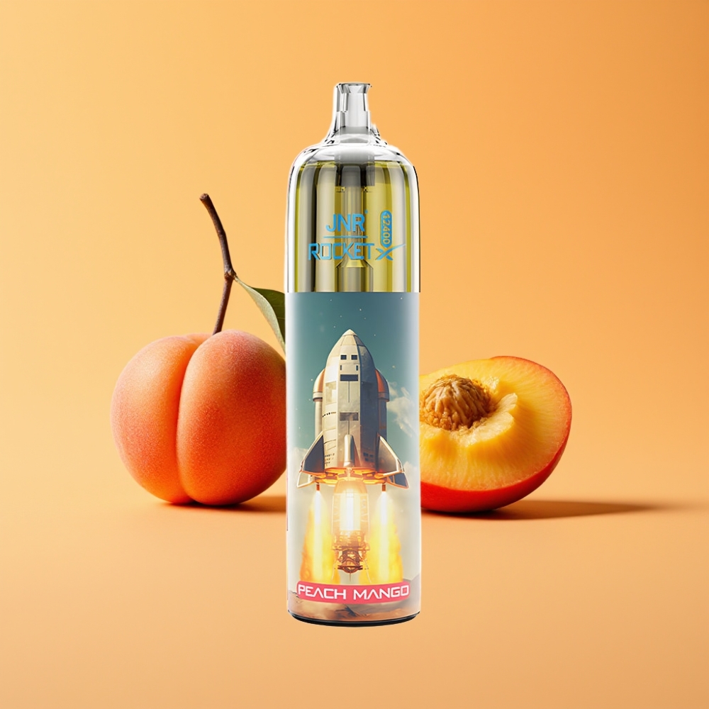 JNR Rocket-X 12400 Puffs Engangs Vape Fersken Mango med Type-C Hurtigopladning