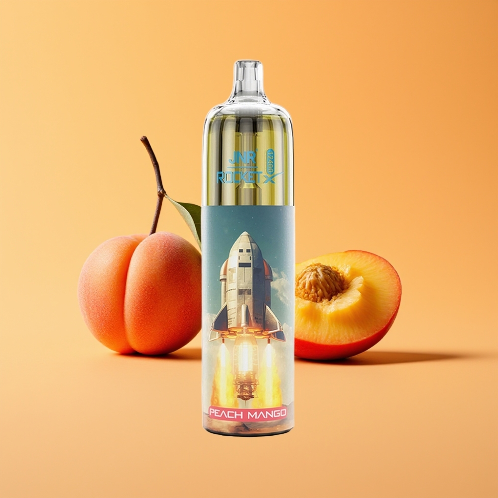 JNR Rocket-X 12400 Puffs Engangs Vape Fersken Mango med Type-C Hurtigopladning