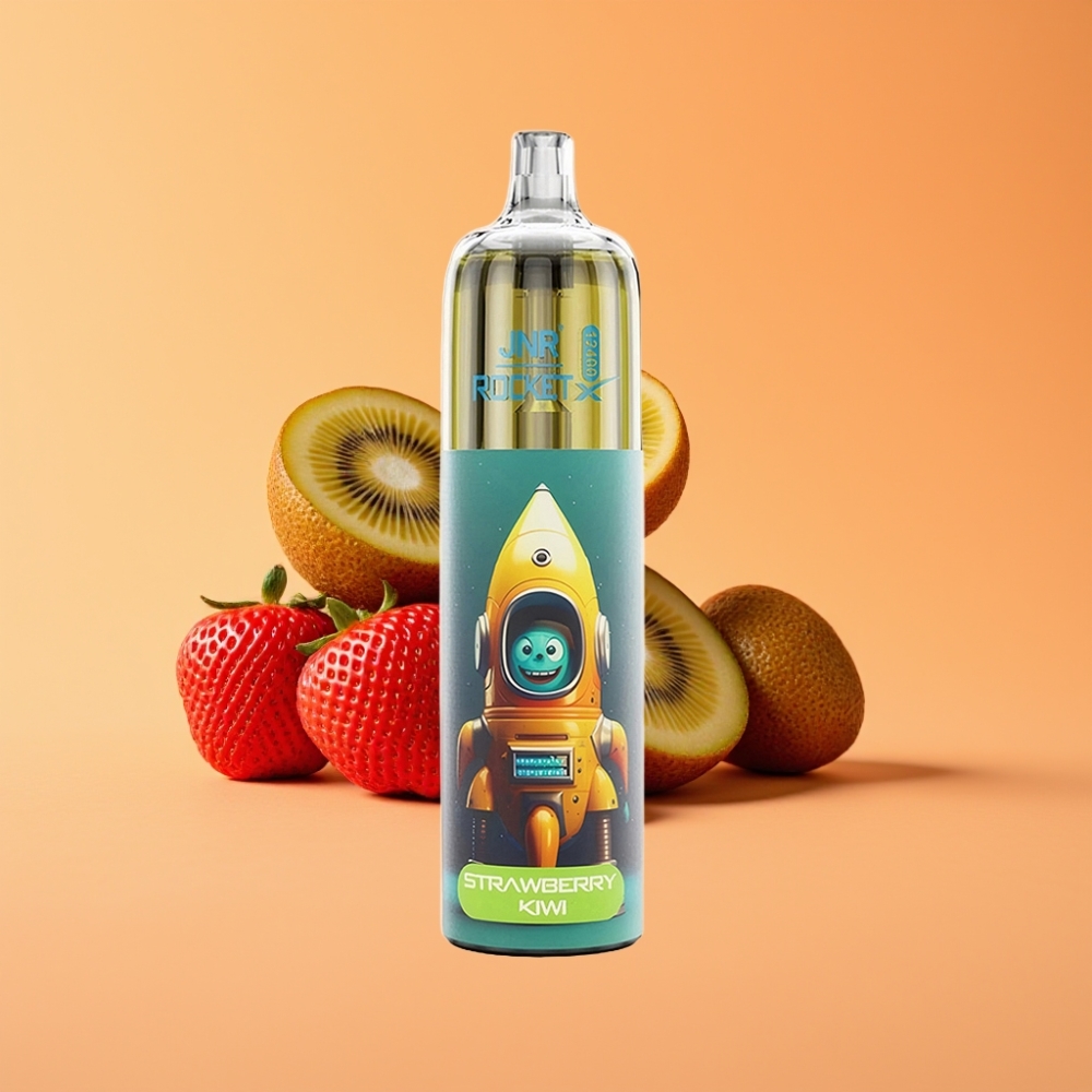 JNR Rocket-X 12400 Puffs Engangs Vape Jordbær Kiwi med Justerbar Luftflow