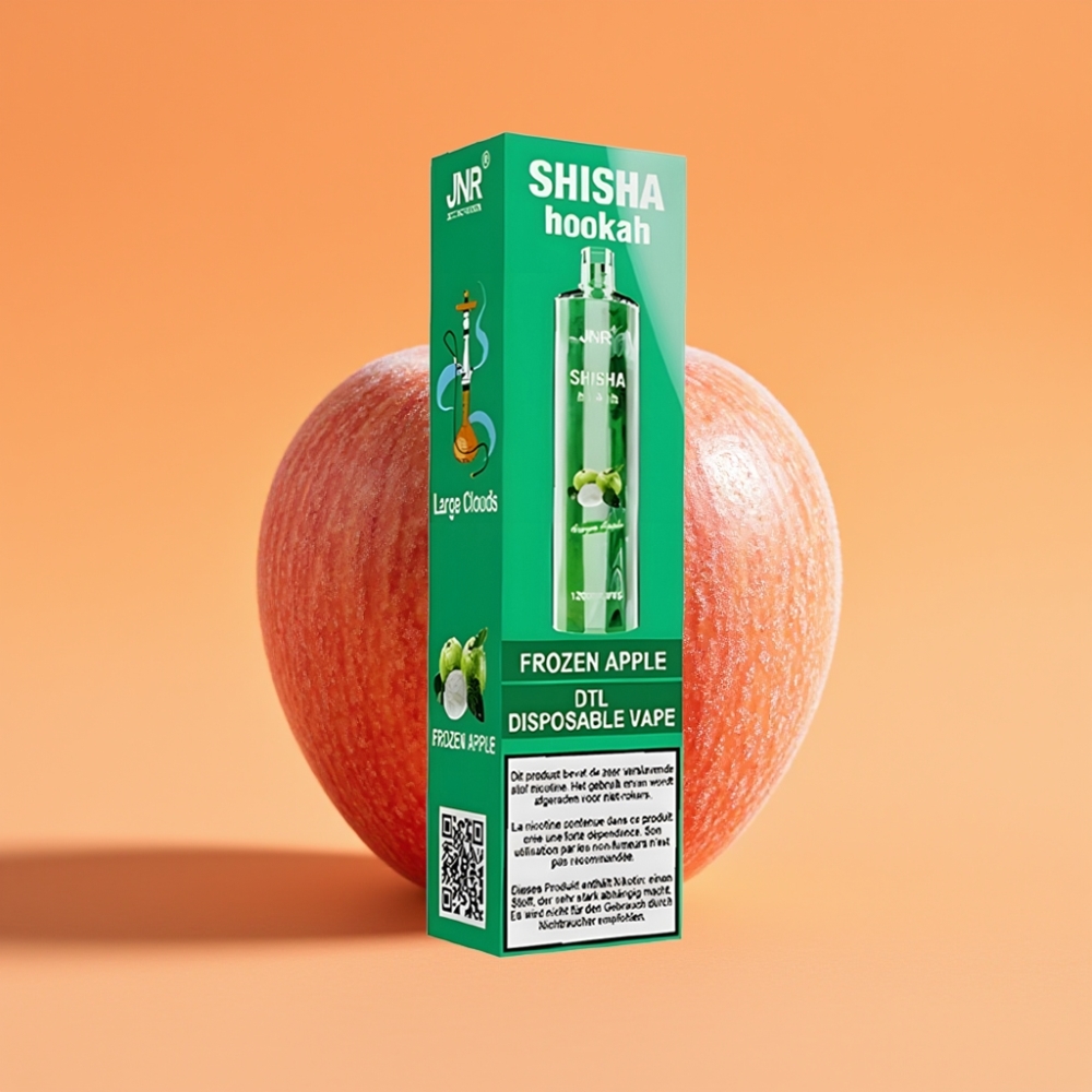 JNR Shisha Hookah 12000 Puffs Engangs Vape Frosset Æble 750mAh