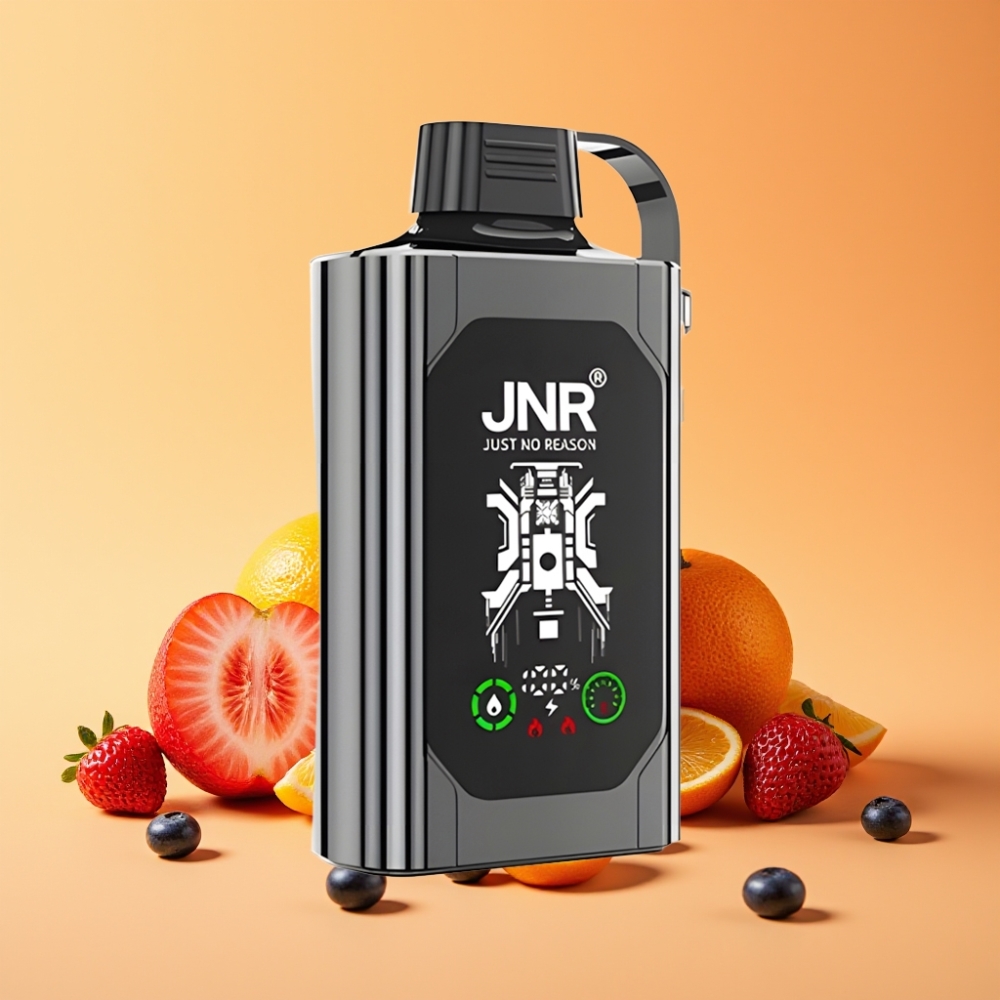 JNR Shisha Hookah Box 20500 Puffs Disposable Vape Blandet Bær Is med HD Display og Type-C Opladning