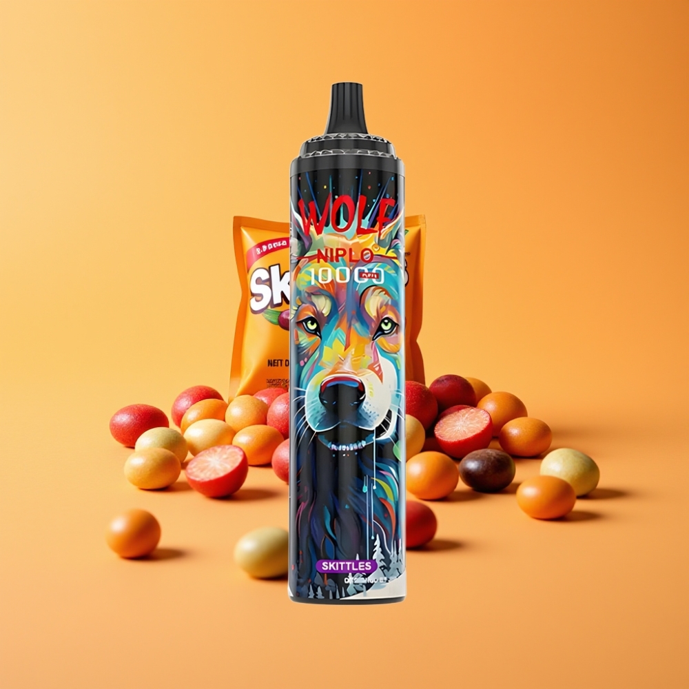 Denmark distributors JNR Wolf Niplo 10000 Puffs Engangs Vape Slik 20ml 5% Nikotin