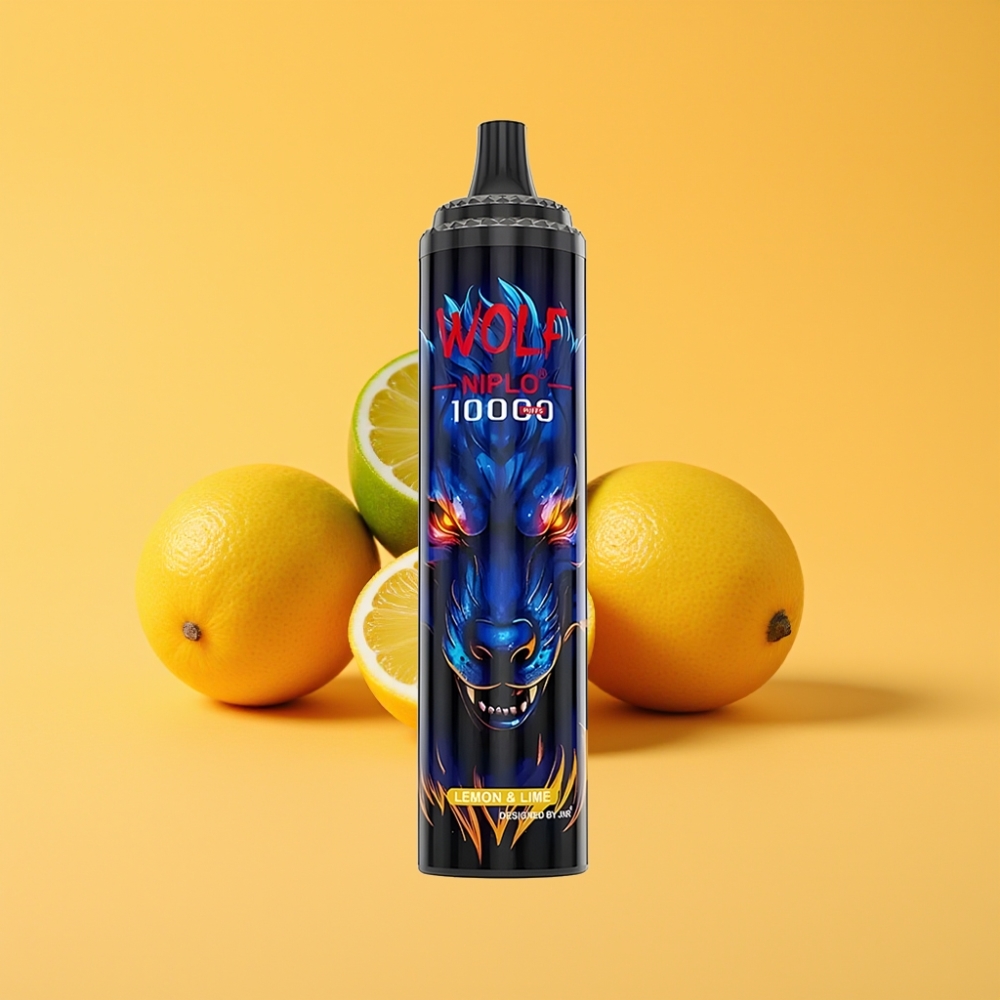JNR Wolf Niplo 10000 Puffs Engangs Vape Citron & Lime 20ml 650mAh