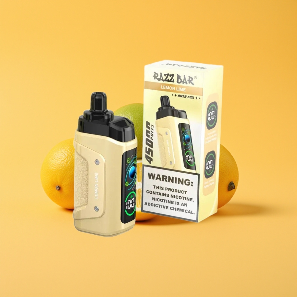 Razz Bar 45000 Puffs Disposable Vape Citron Lime justerbar luftgennemstrømning