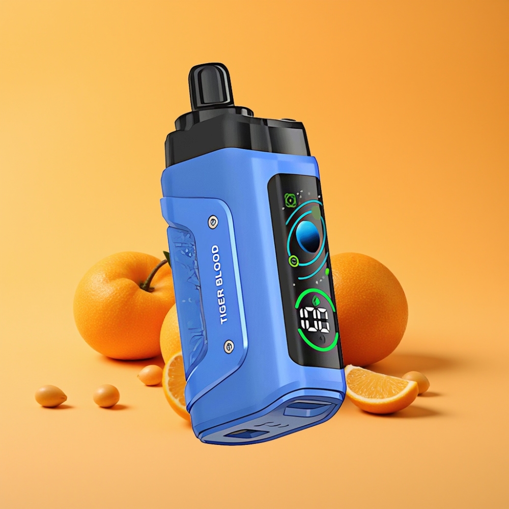 Razz Bar 45000 Puffs Disposable Vape Tigreblod med justerbar luftgennemstrømning