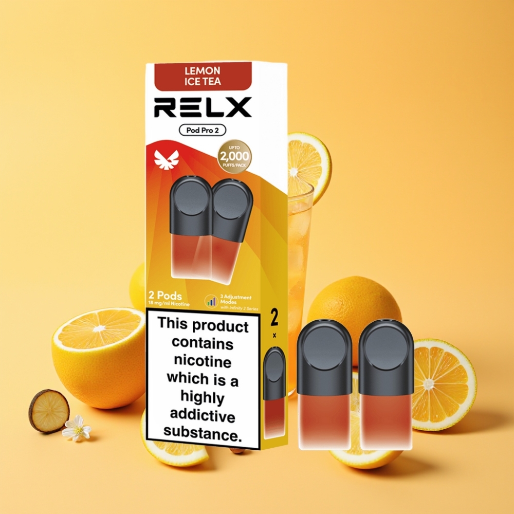 RELX Pod Pro 2 Te-Citron Is Te Nikotinindhold 1,8% 1,9ml 600 puff